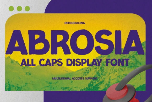 Abrosia Display Font: A Bold Typeface for Digital Brands
