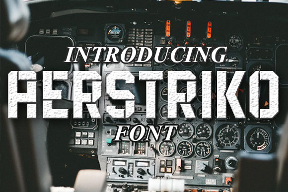 Aerstriko: The Bold Display Typeface That Elevates Handmade Shop Branding