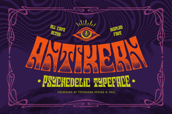 Antikern: The Psychedelic Display Typeface for Bold Editorial Design