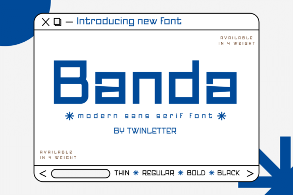 Banda: A Modern Font for Handmade Creations