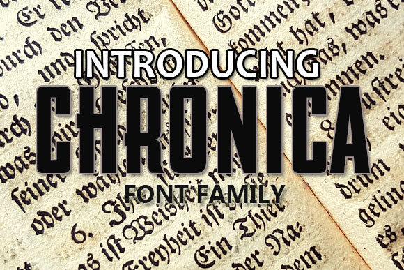 Chronica: A Bold Display Typeface for Modern Editorial Design