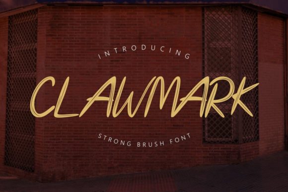 Clawmark: A Brushed Display Typeface for Bold Branding