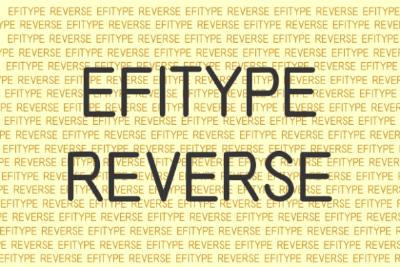 Efitype Reverse: A Modern Display Typeface for Editorial Design