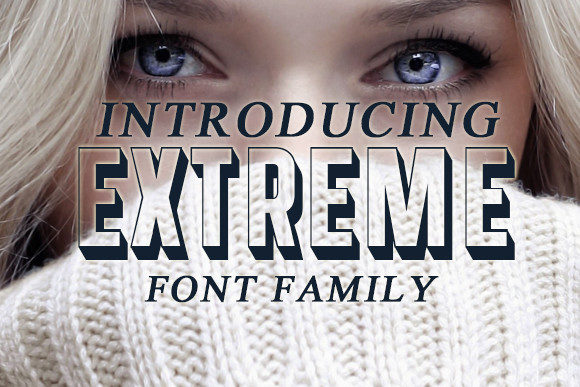 Extreme: A Bold Display Typeface for Modern Editorial Design