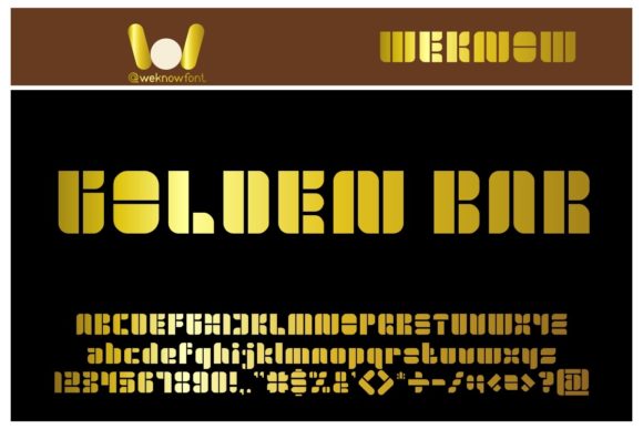Golden Bar: A Modern Display Typeface for Bold Editorial Design