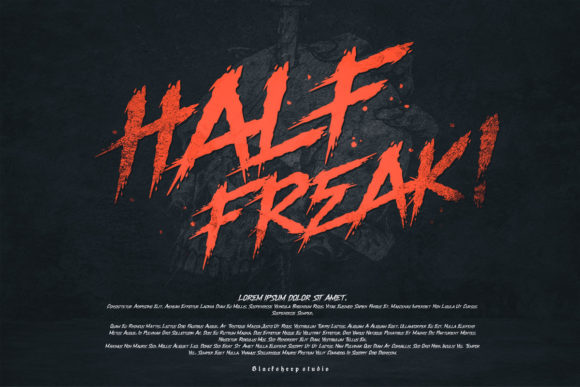 Half Freak: The Gothic Display Typeface for Bold Editorial Design