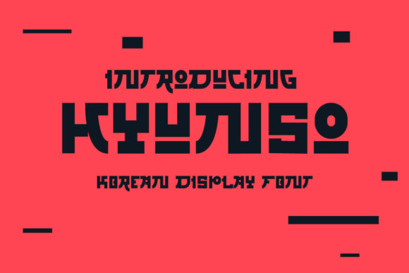 Hyunso Korean Style: A Bold Display Font for Polished Brand Identity