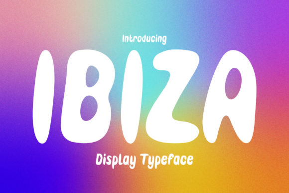 Ibiza: The Psychedelic Display Typeface for Bold Editorial Design