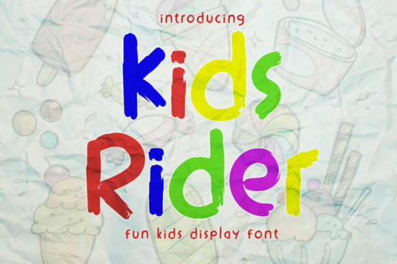 Kids Rider: The Perfect Display Font for Small Business Branding