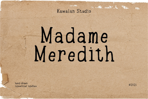Madame Meredith: The Vintage Display Typeface That Elevates Campaigns