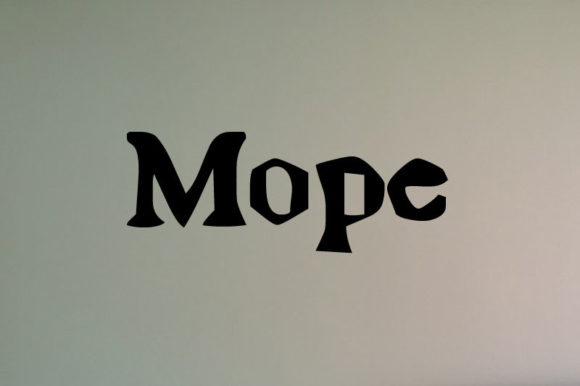Mope: The Bold Display Typeface for Modern Editorial Design