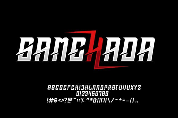 Samehada: A Bold Display Font for High-Impact Branding