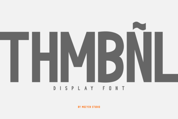 Thmbnl: A Bold Display Font for Modern Editorial Design