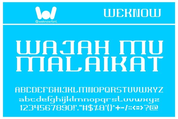 Wajah Mu Malaikat: The Angelic Typeface for Handmade Brands