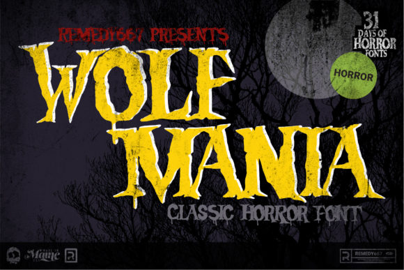 Wolf Mania: A Bold Display Font for Impactful Design
